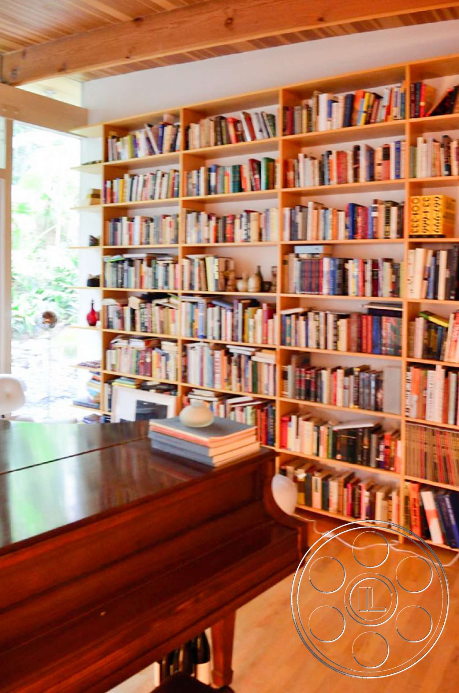 Retro 15 - indoors, furniture, room, library, book, bookcase