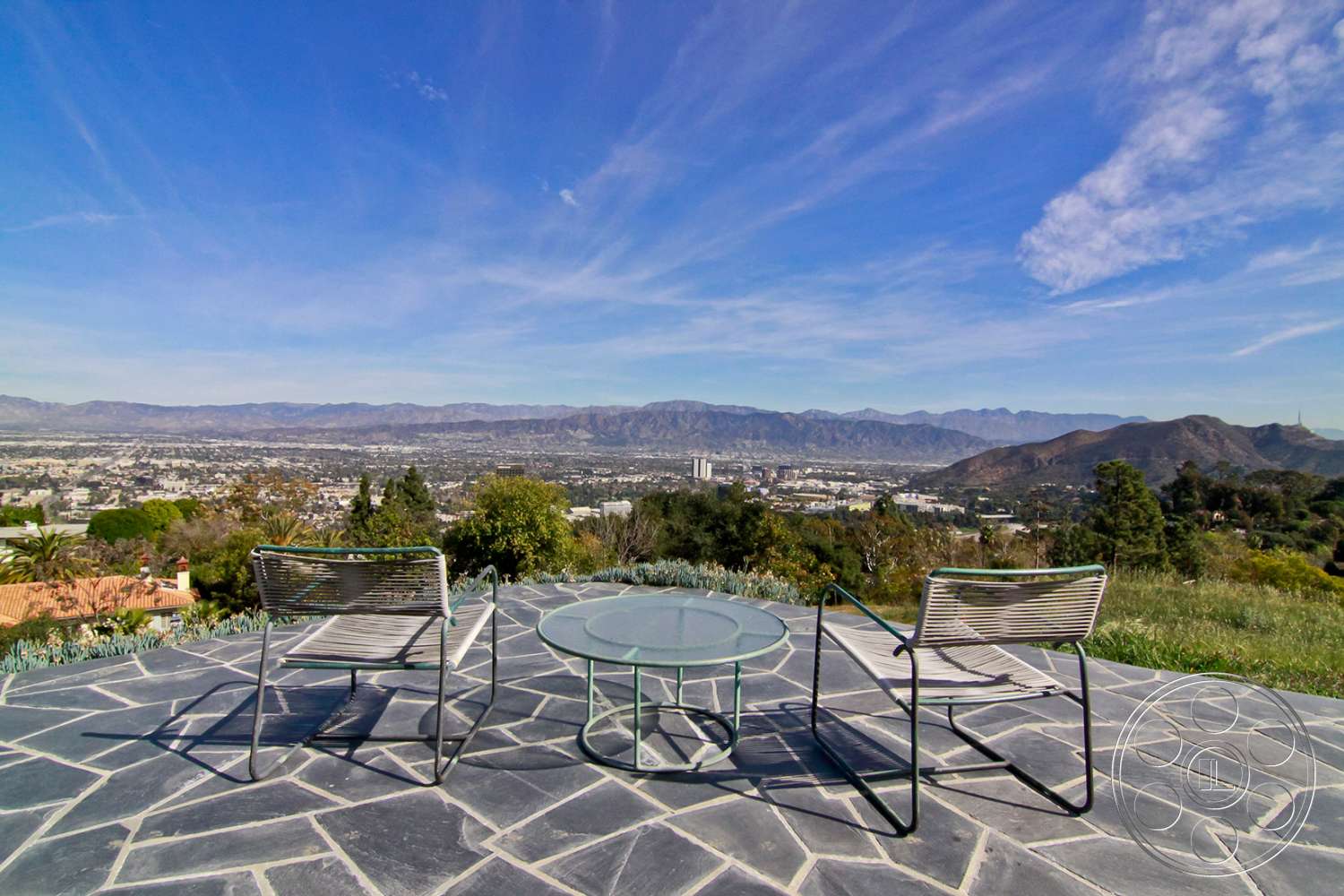 Retro 19 - furniture, patio, outdoors, flagstone, scenery, landscape, panoramic