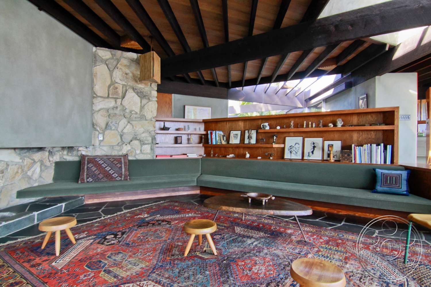 Retro 19 - indoors, furniture, table, room, living room, couch, coffee table