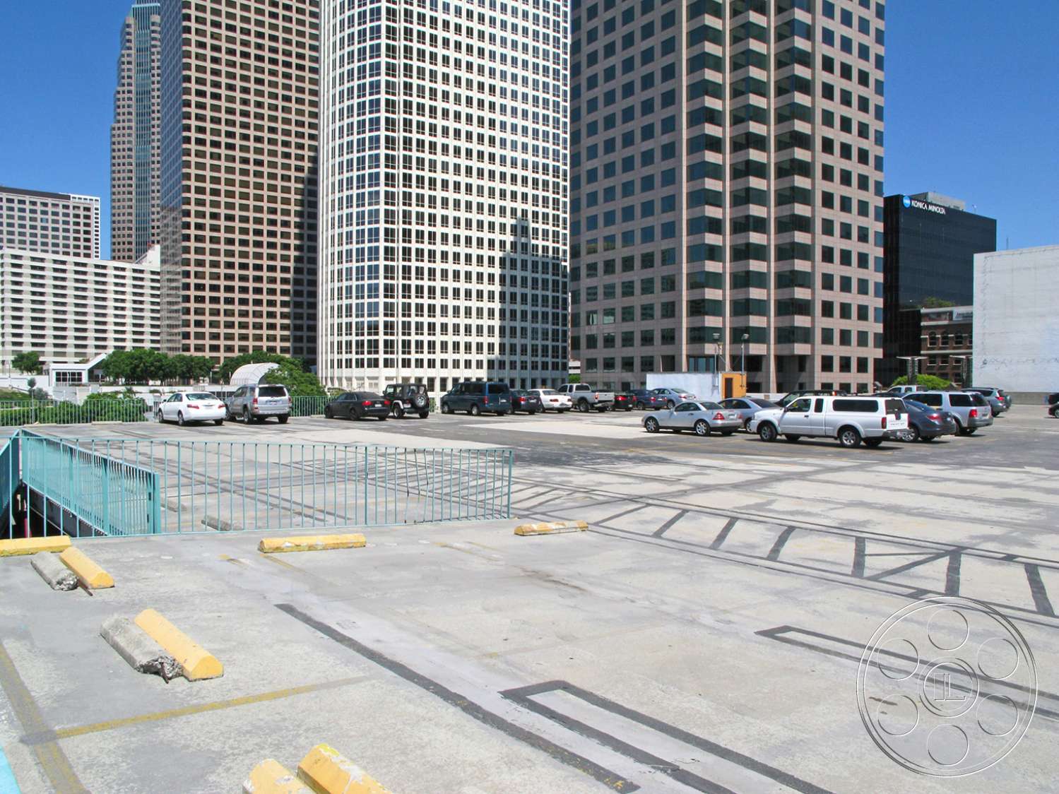 Rooftop 6 - car, transportation, automobile, vehicle, machine, wheel, road, tarmac, asphalt, urban, city, downtown, intersection, metropolis, street, high rise, condo