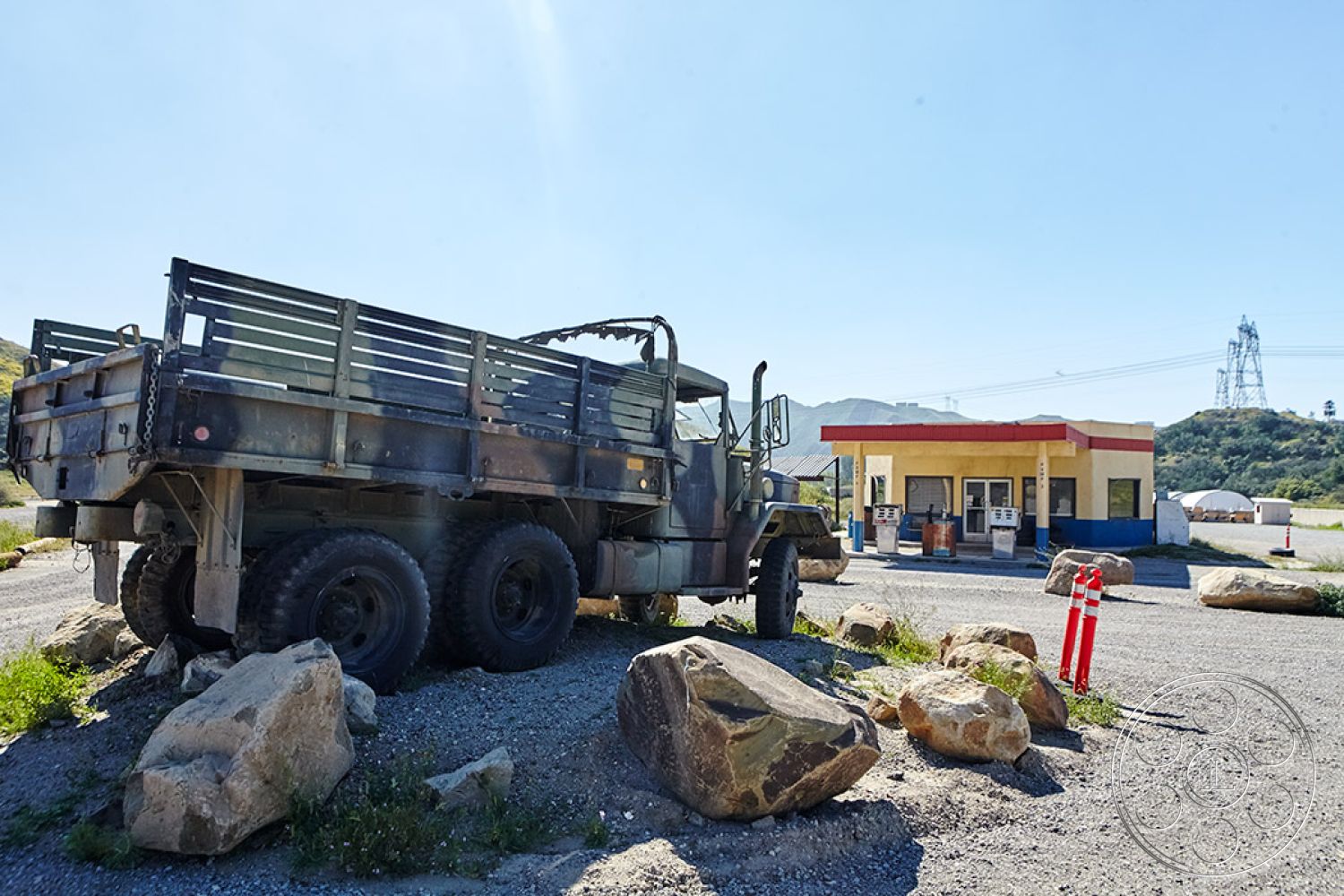 Desert 1 - transportation, vehicle, machine, wheel, tire, fire hydrant, hydrant, truck