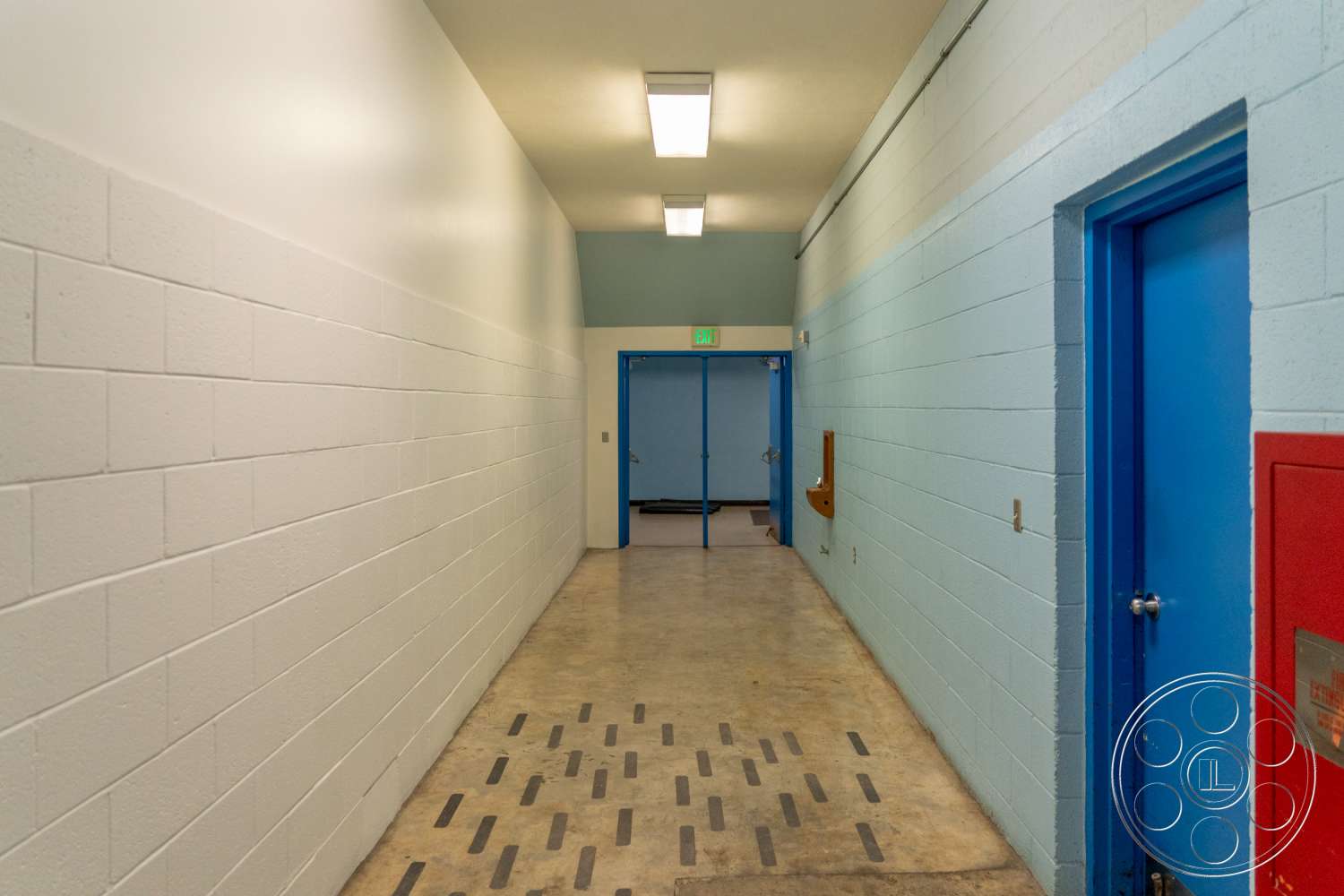 School 3 - rug, corridor, door