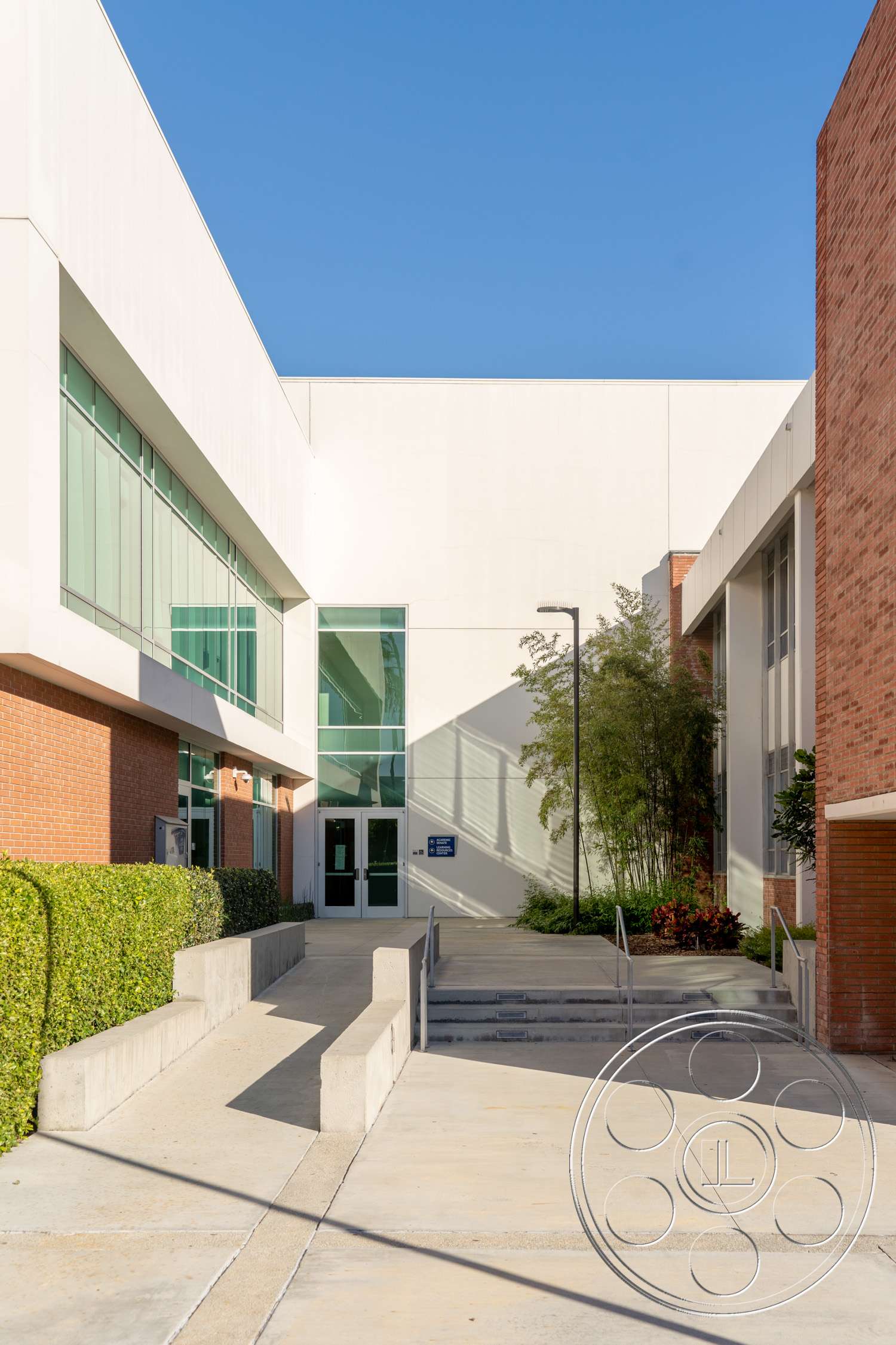 School 3 - office building, handrail, banister, campus