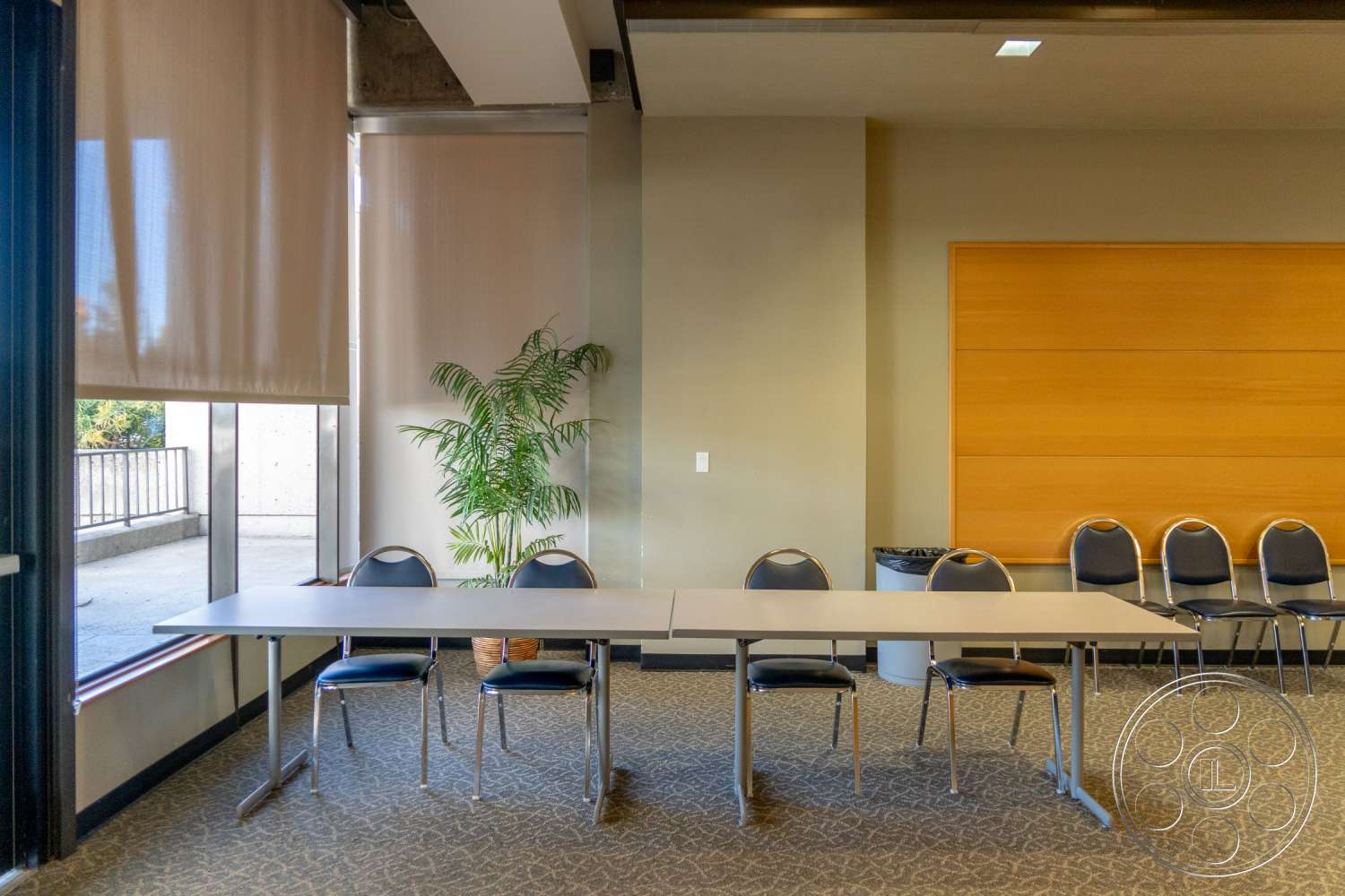 School 3 - indoors, wood, furniture, room, chair, meeting room, conference room