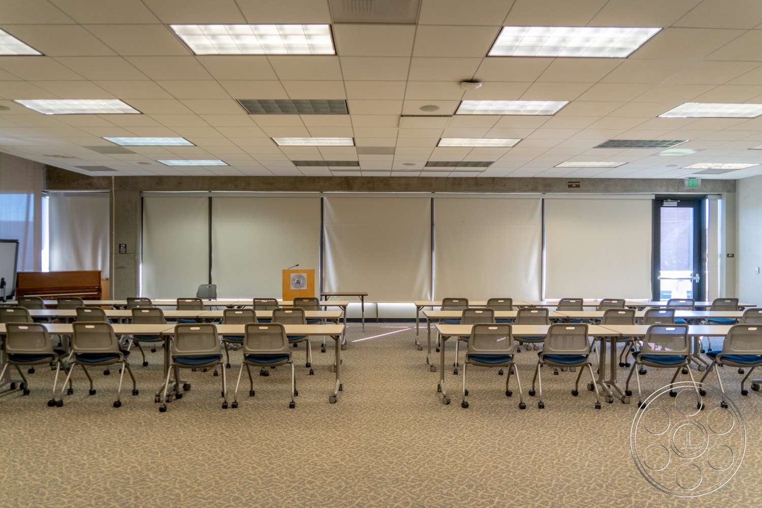 School 3 - indoors, furniture, room, chair, meeting room, conference room