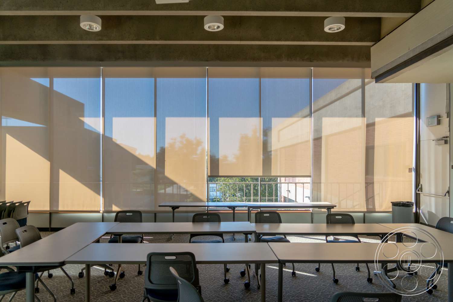 School 3 - indoors, furniture, room, chair, meeting room, conference room