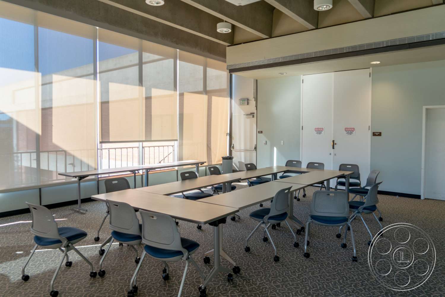 School 3 - indoors, furniture, room, chair, meeting room, conference room