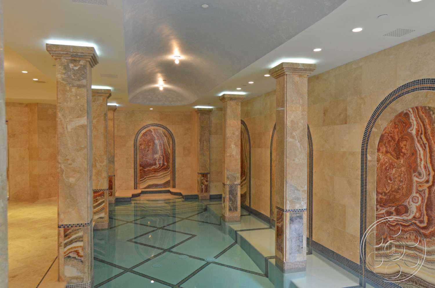 Tiffany Estate - corridor, crypt