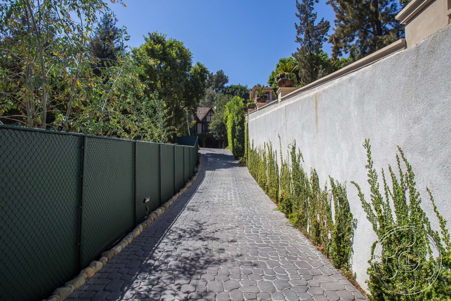 Mansion 2 - outdoors, flagstone, path, walkway, pavement, sidewalk, garden, arbour, cobblestone