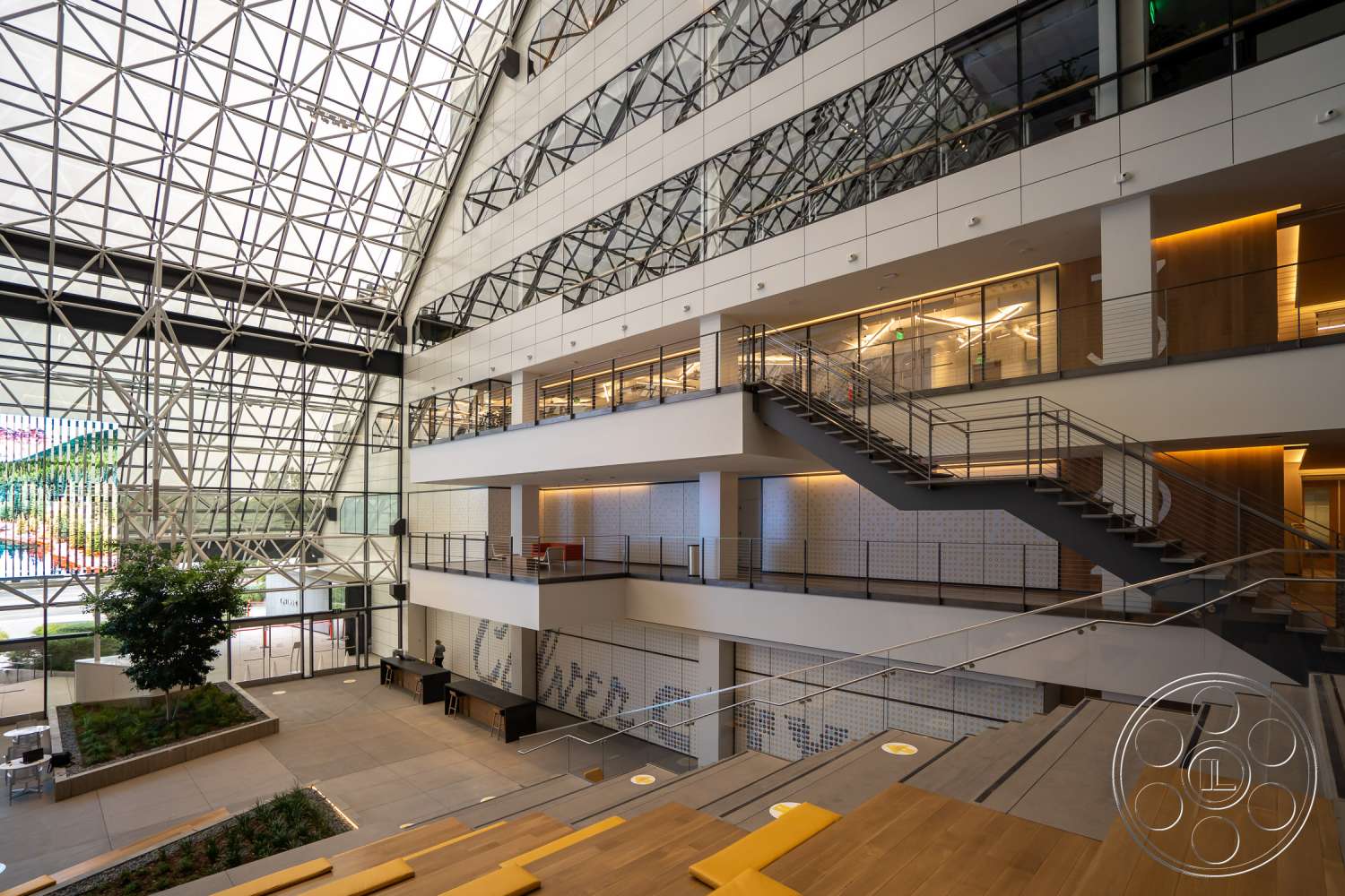 The Atrium - window, handrail, banister, staircase, skylight