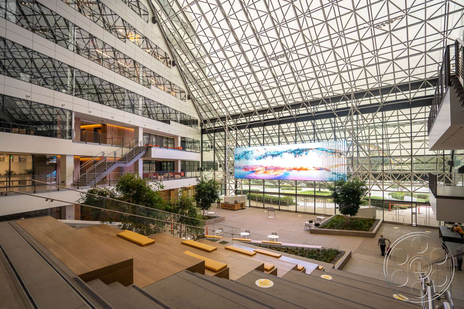 The Atrium - window, urban, city, handrail, banister, downtown, convention center
