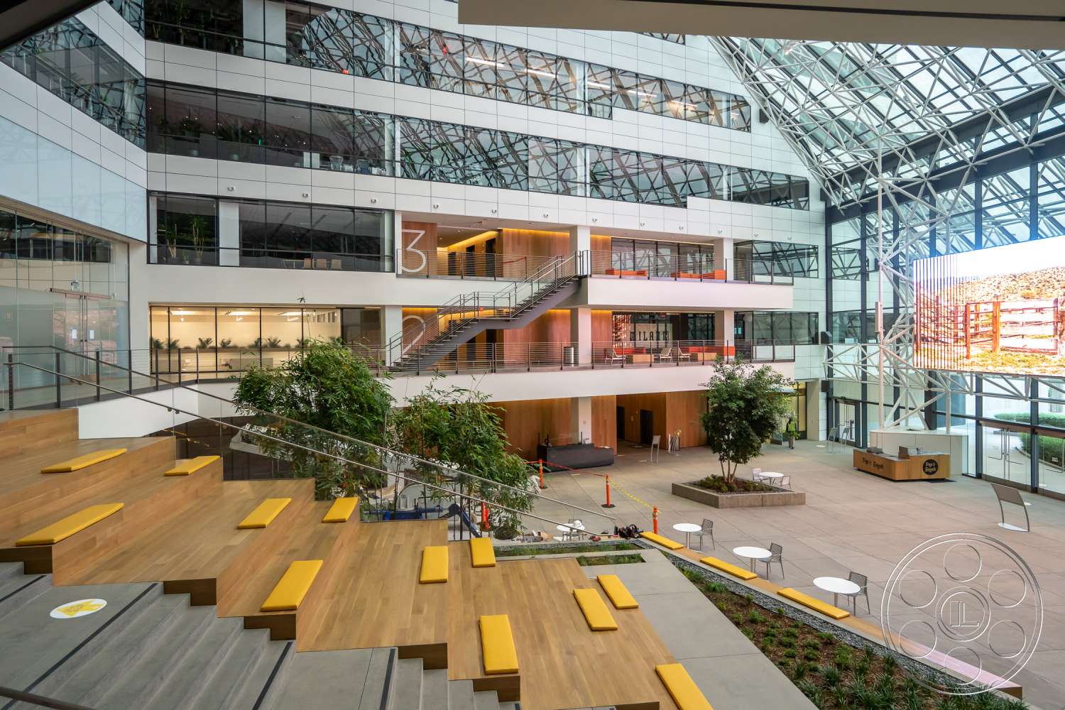 The Atrium - office building, handrail, banister, staircase, convention center