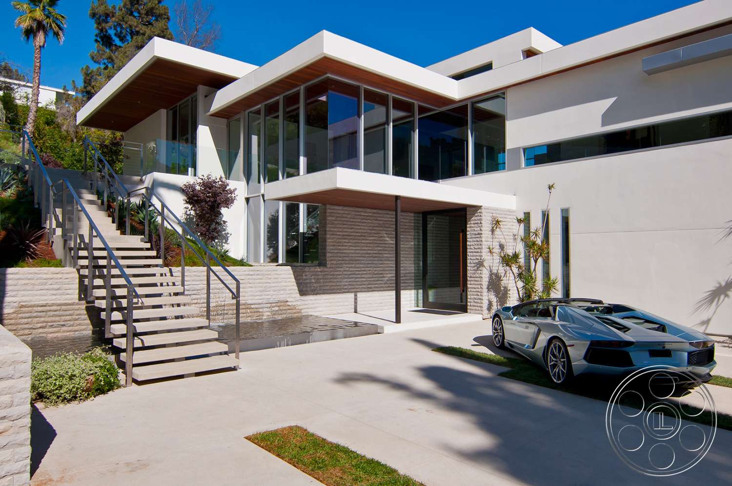 Modern 14 - car, transportation, automobile, vehicle, machine, wheel, tire, car wheel, office building, handrail, banister