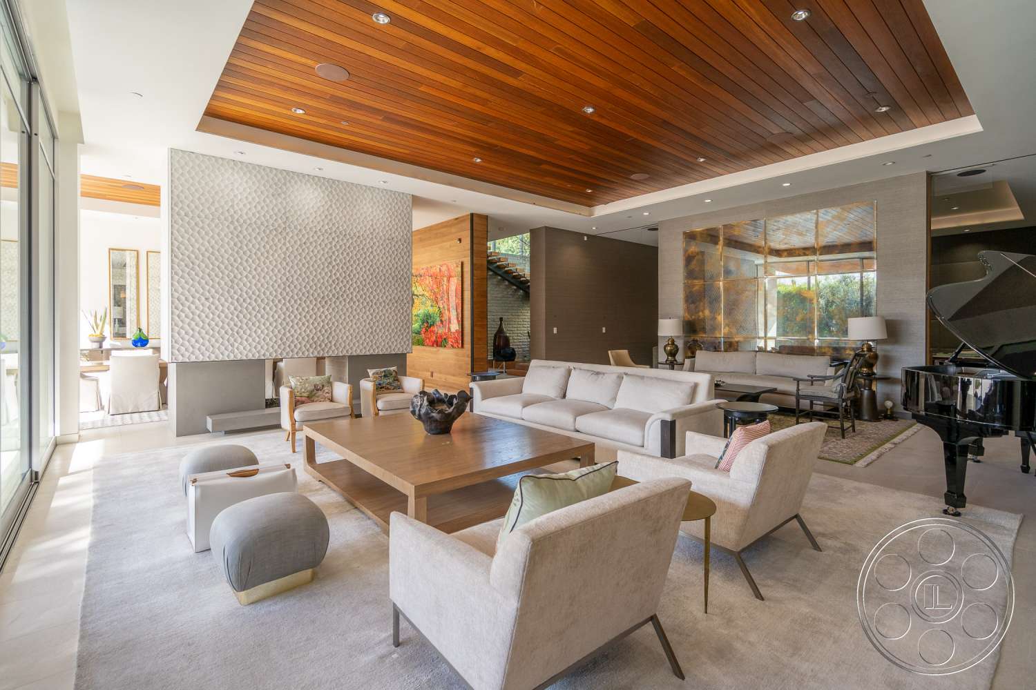 Modern 14 - indoors, wood, furniture, table, room, lobby, living room, couch, coffee table, rug, chair, hardwood, tabletop