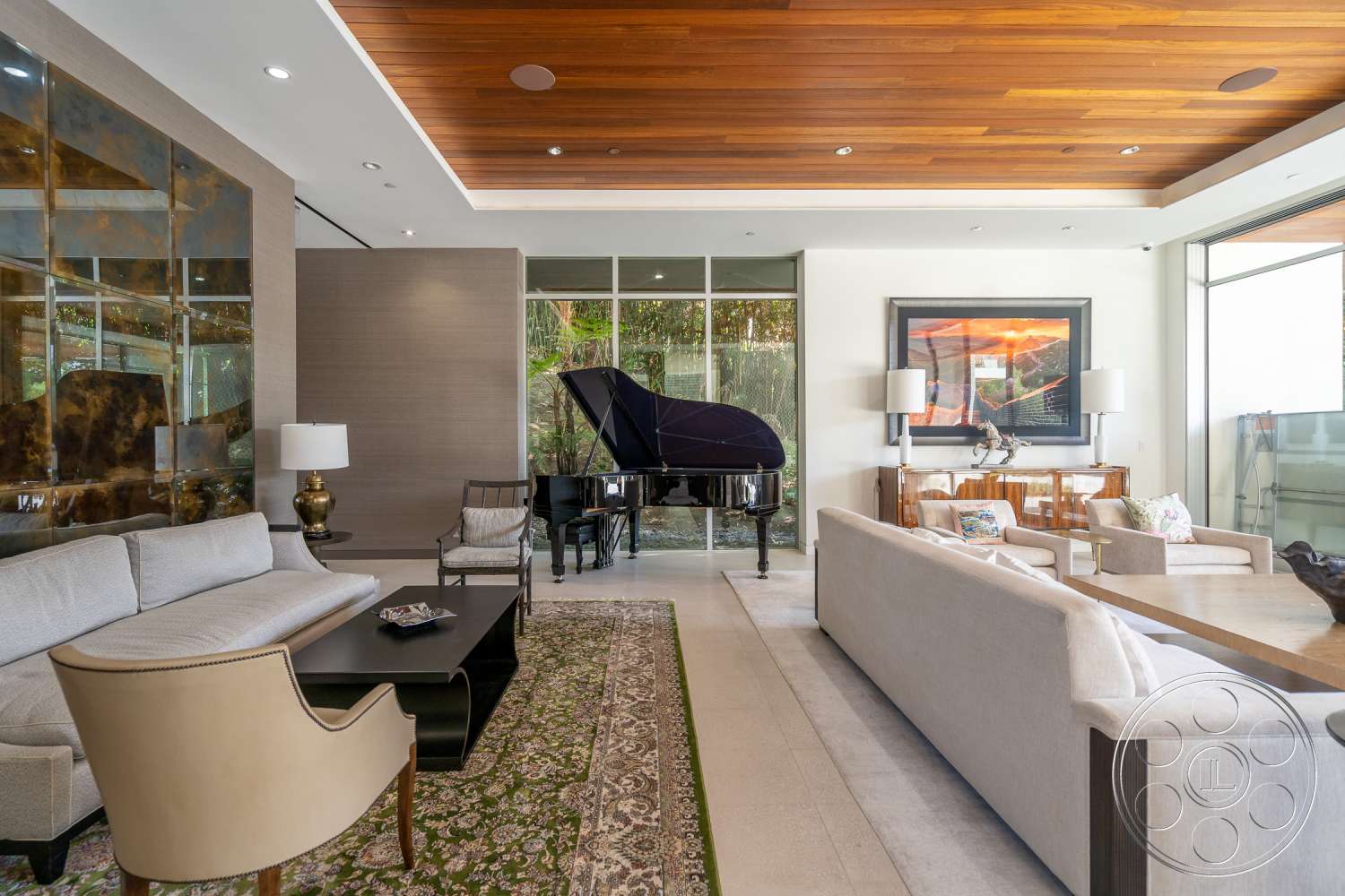 Modern 14 - indoors, wood, furniture, table, room, lobby, living room, couch, leisure activities, piano, musical instrument, grand piano