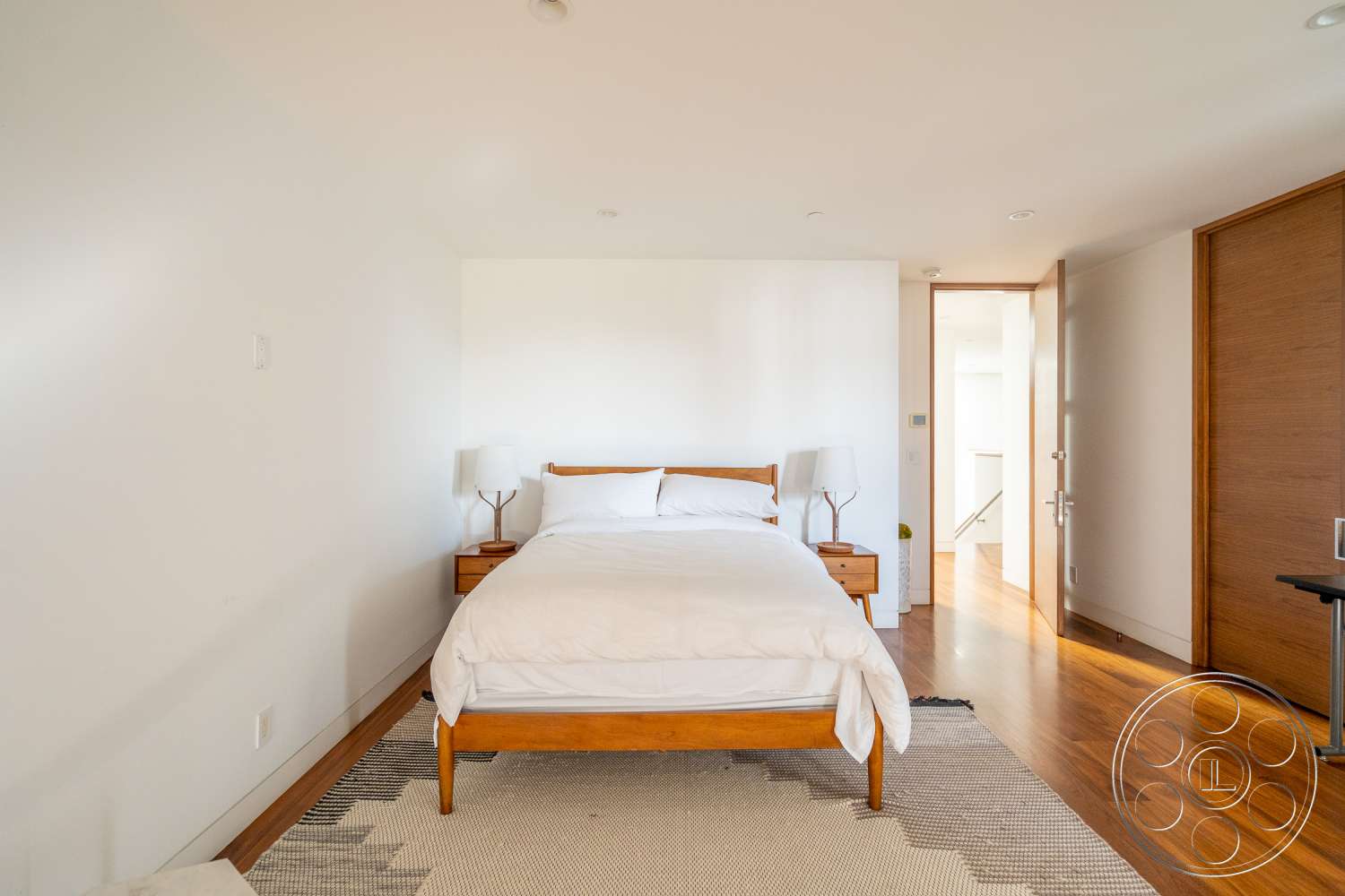 Modern 14 - indoors, wood, furniture, room, rug, hardwood, bed, bedroom