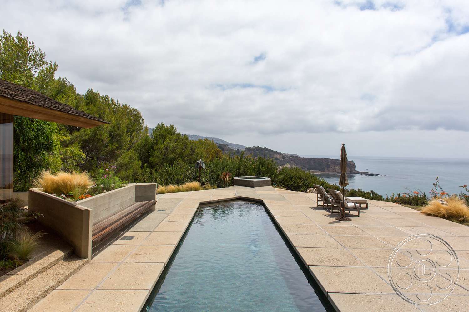 Retro 29 - furniture, flagstone, water, pool, swimming pool, bench