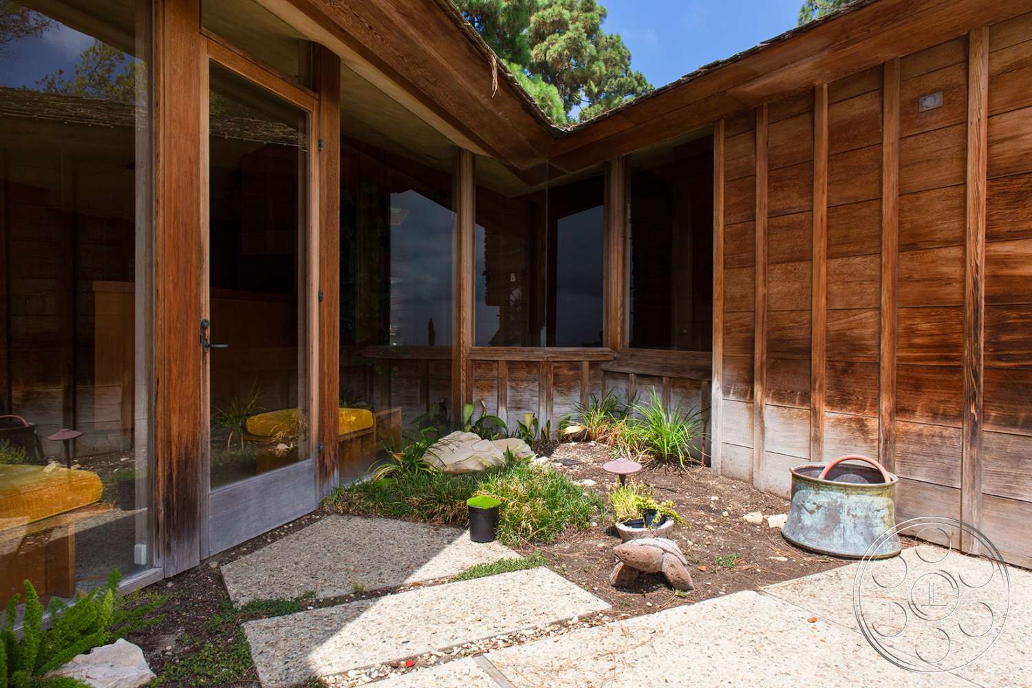 Retro 29 - wood, patio, porch, flagstone, pergola, slate
