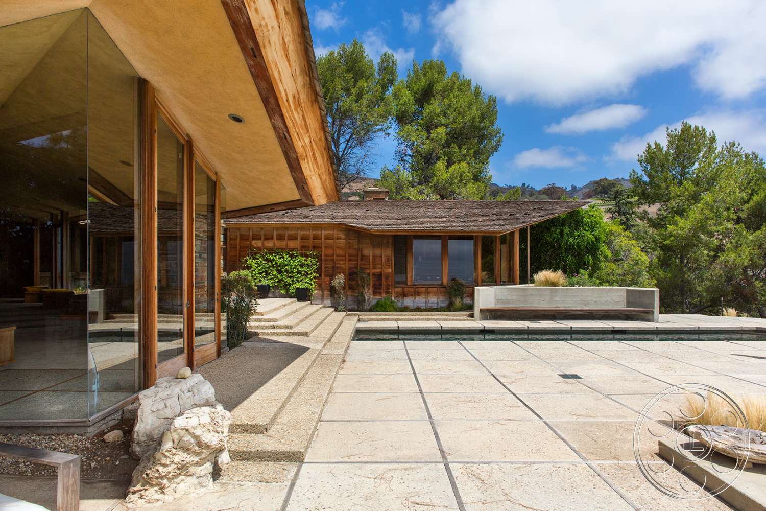 Retro 29 - patio, porch, flagstone, pergola