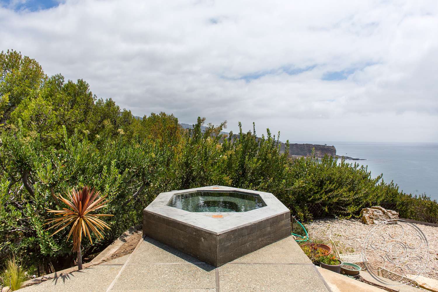 Retro 29 - flagstone, tree, tub, hot tub, jacuzzi
