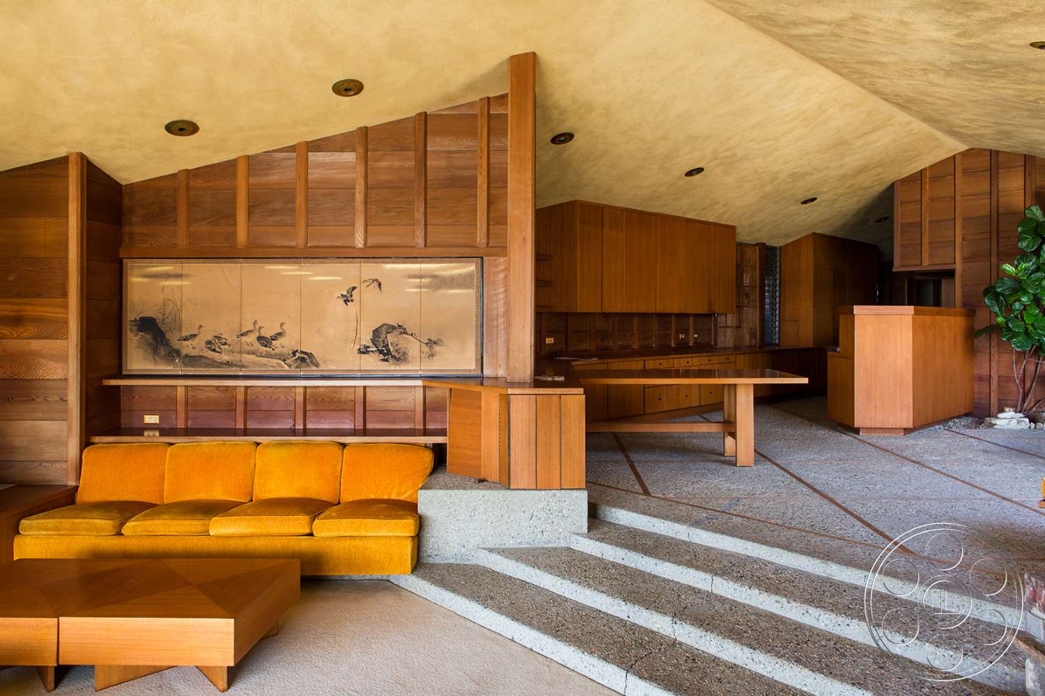 Retro 29 - indoors, wood, furniture, room, living room, couch, rug, plywood, hardwood