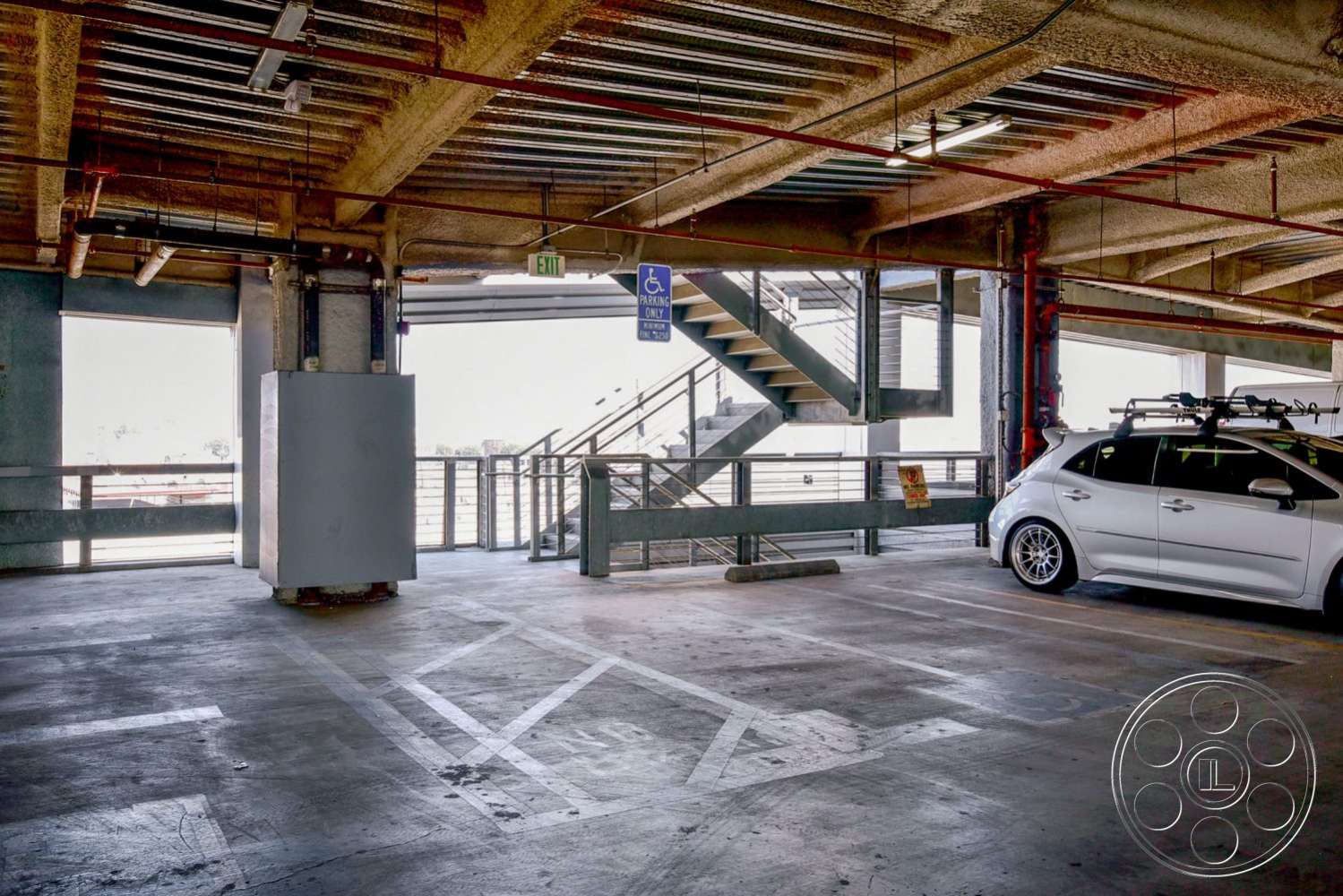 SKY Garage - indoors, car, transportation, automobile, vehicle, machine, wheel, spoke, alloy wheel, tire, car wheel