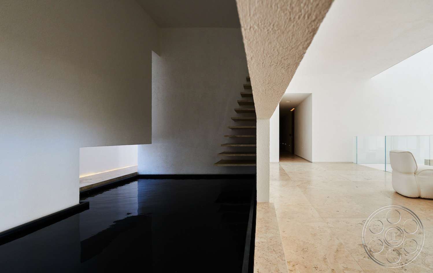 Mexico 3 - indoors, wood, hardwood, handrail, banister