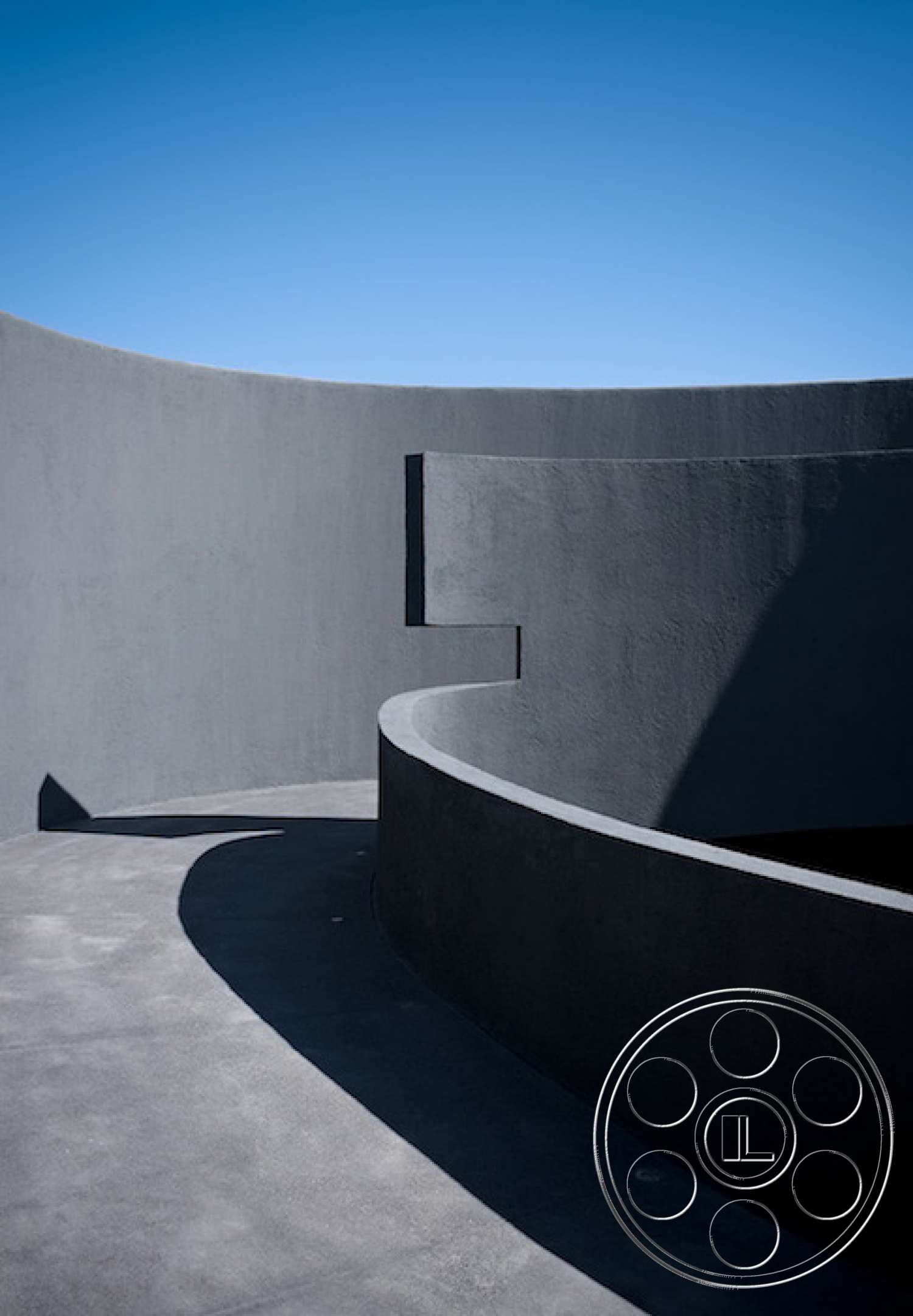 Mexico 3 - handrail, banister, concrete, planetarium