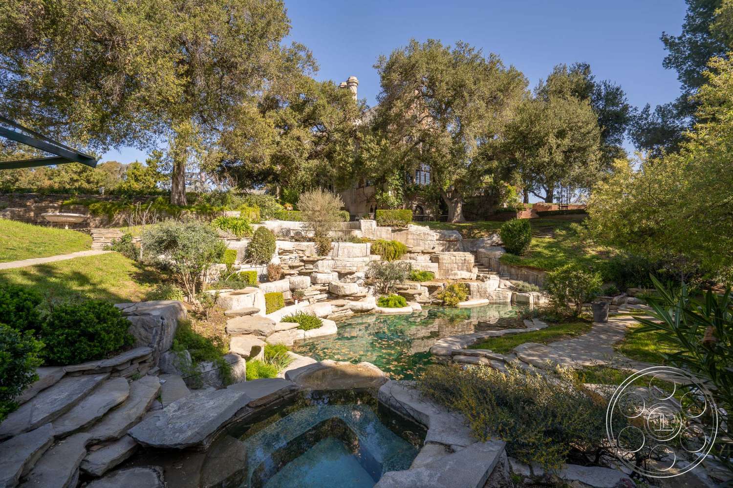 Mansion 46 - plant, outdoors, flagstone, water, tree, slate, rubble