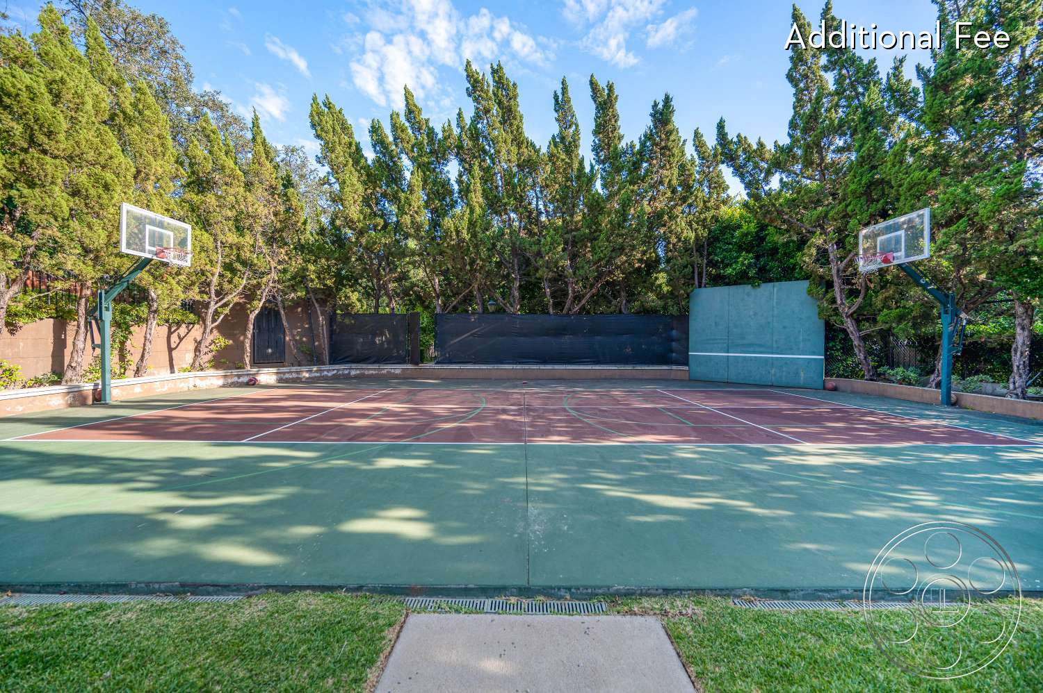 Pasadena Princess® - grass, outdoors, fence, Sports, Trees, Basketball Court, Basketball, handball court