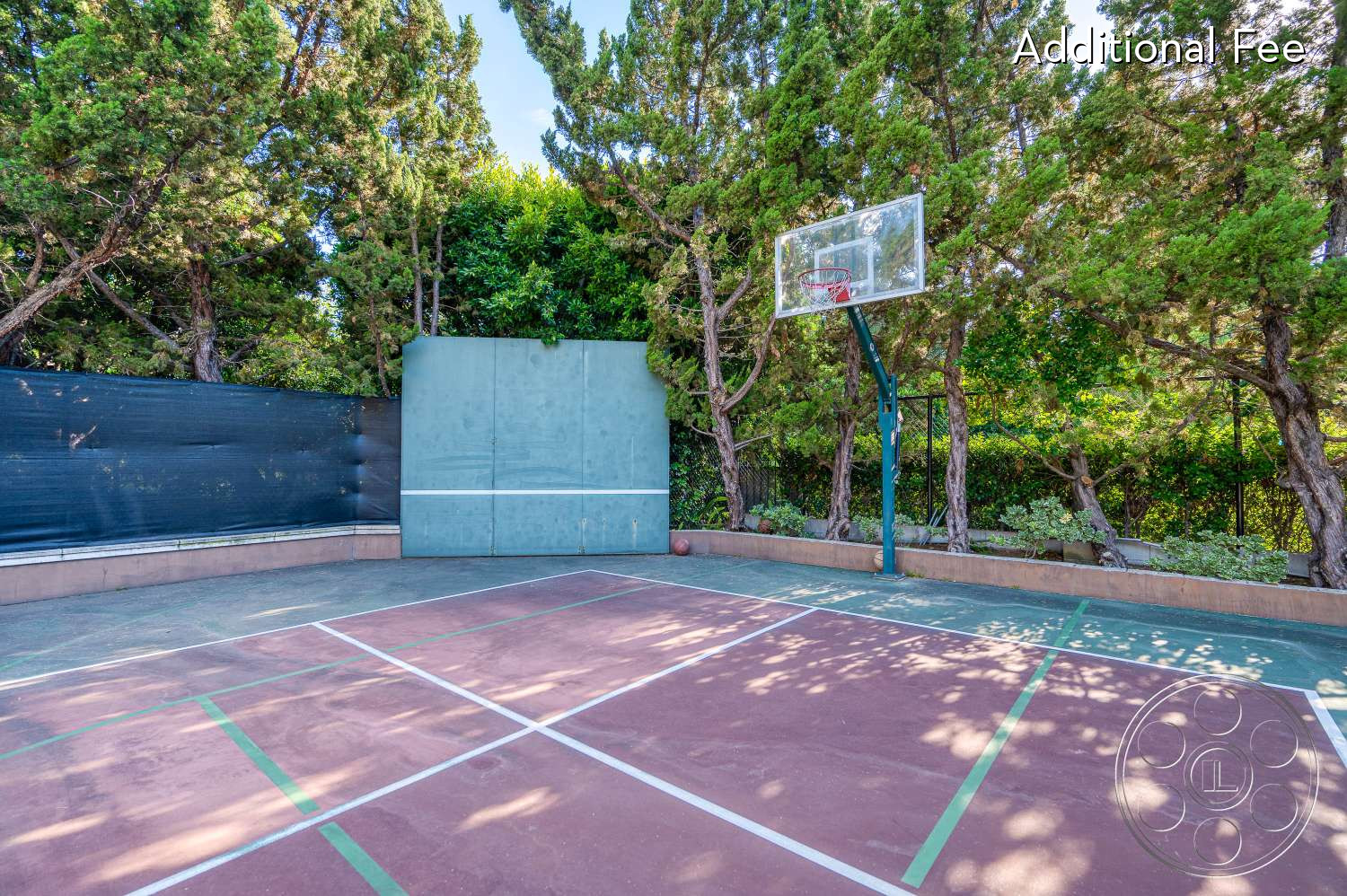 Pasadena Princess® - outdoors, fence, Sport, Trees, Basketball Court, Basketball, handball court