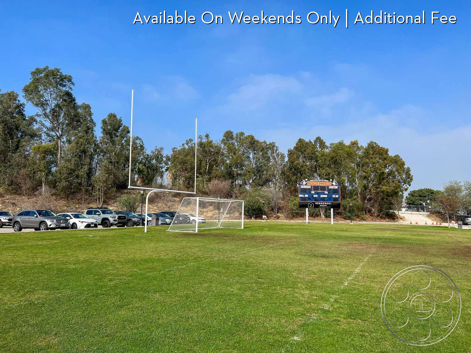 Abandoned Neighborhood - Outdoors, Grass, Lawn, Field, soccer field, football field, football post