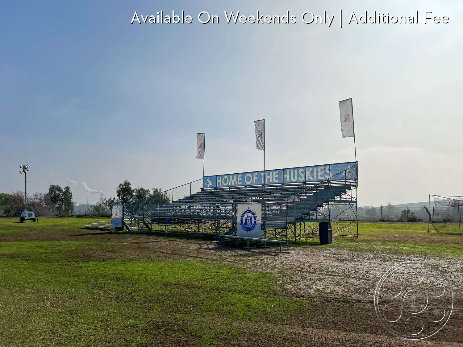 Abandoned Neighborhood - grass, outdoors, Bleachers