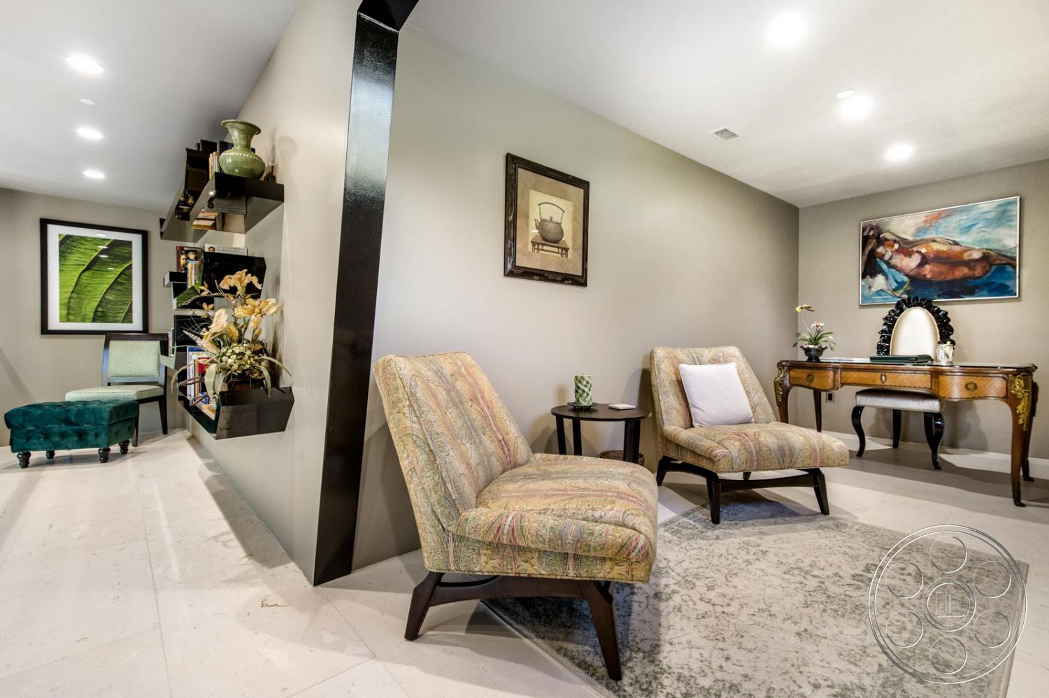 Mansion 126 - Indoors, Room, Furniture, Living Room, painting, shelves