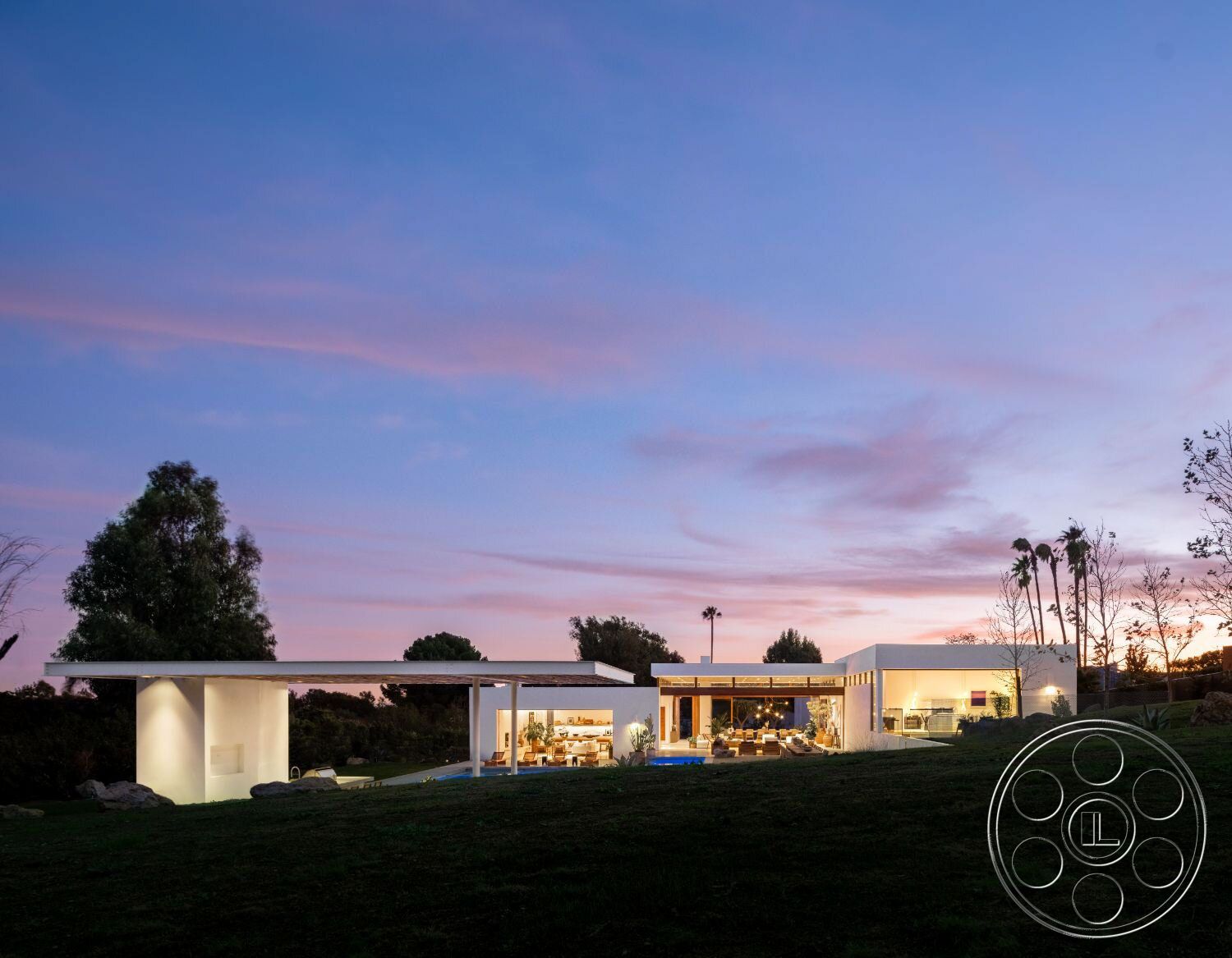 Modern 529 - Outdoors, Tree, Grass, Villa, House, backyard