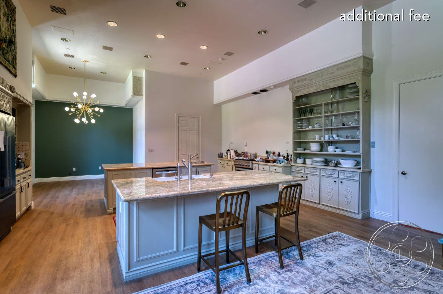 Pasadena Princess® - Indoors, Room, Furniture, Hardwood, Lamp, Table, Kitchen Island, Kitchen, Dining Table, Dining Room, Chandelier, double kitchen island