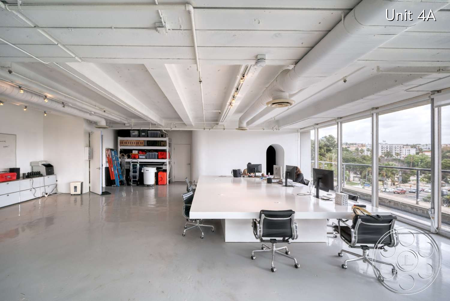American Cement Building - Indoors, Furniture