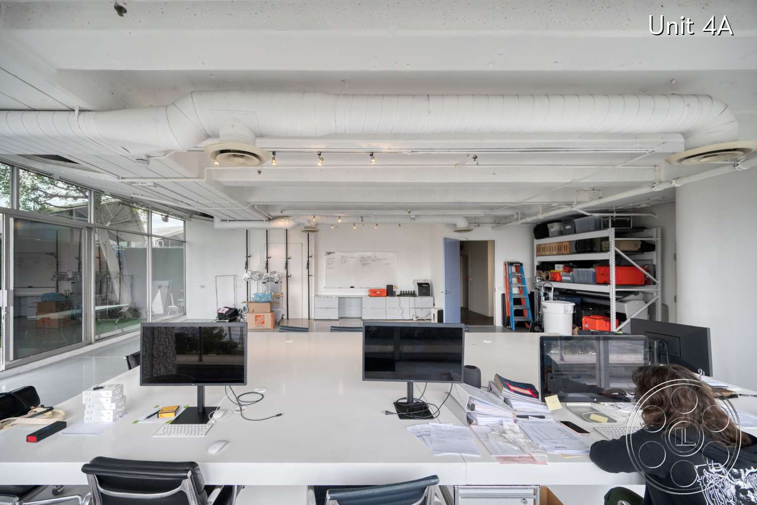 American Cement Building - Indoors, Furniture, Table