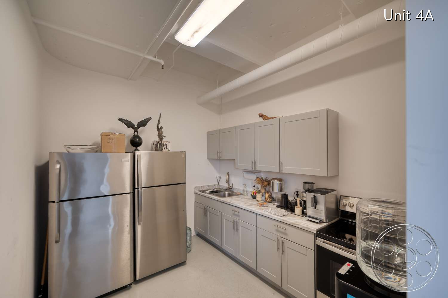 American Cement Building - Indoors, Kitchen, Sink, Appliance, Box, Refrigerator, Device