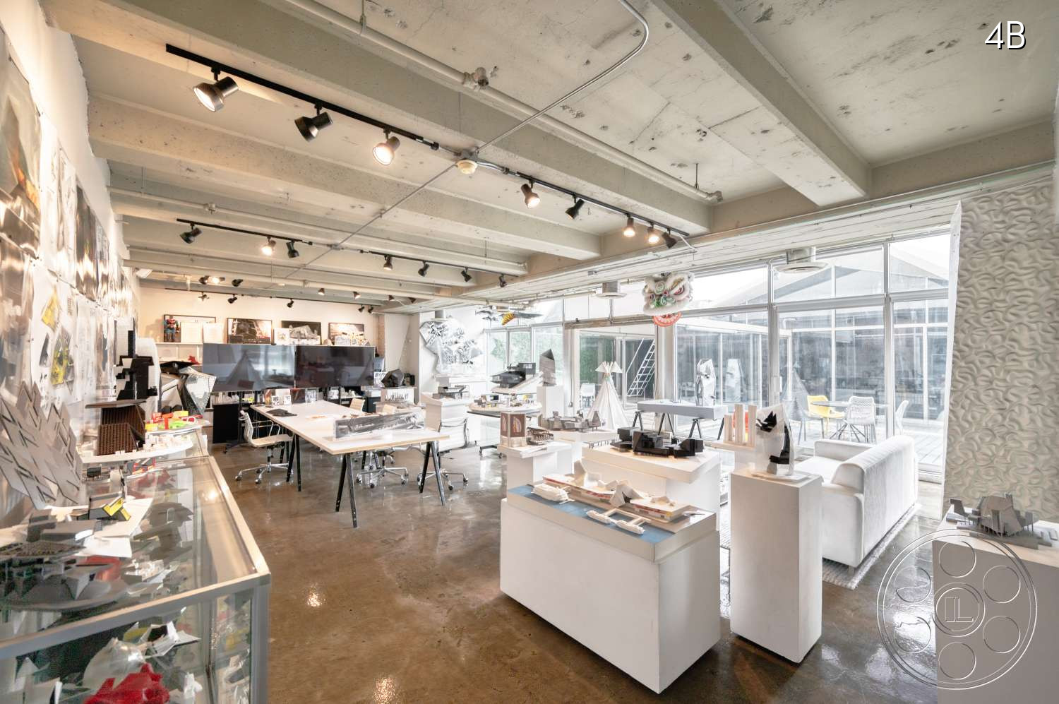 American Cement Building - Indoors, Furniture, Restaurant, Cafeteria, Cafe, Lamp