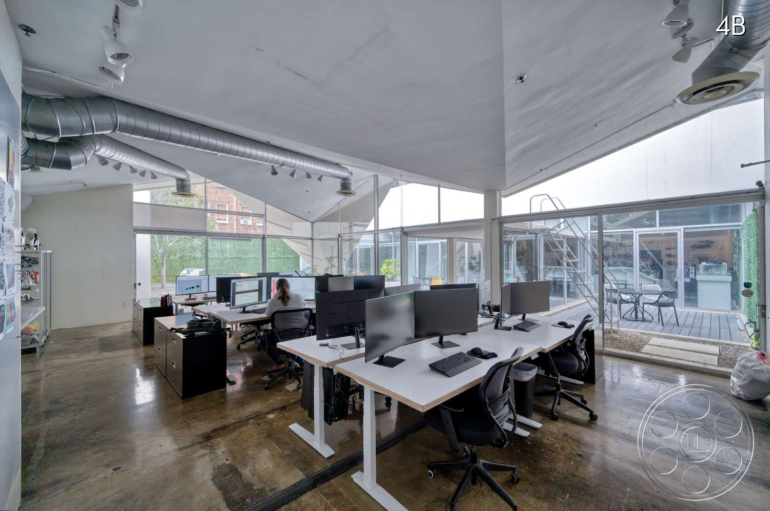 American Cement Building - Indoors, Furniture, Table, Desk