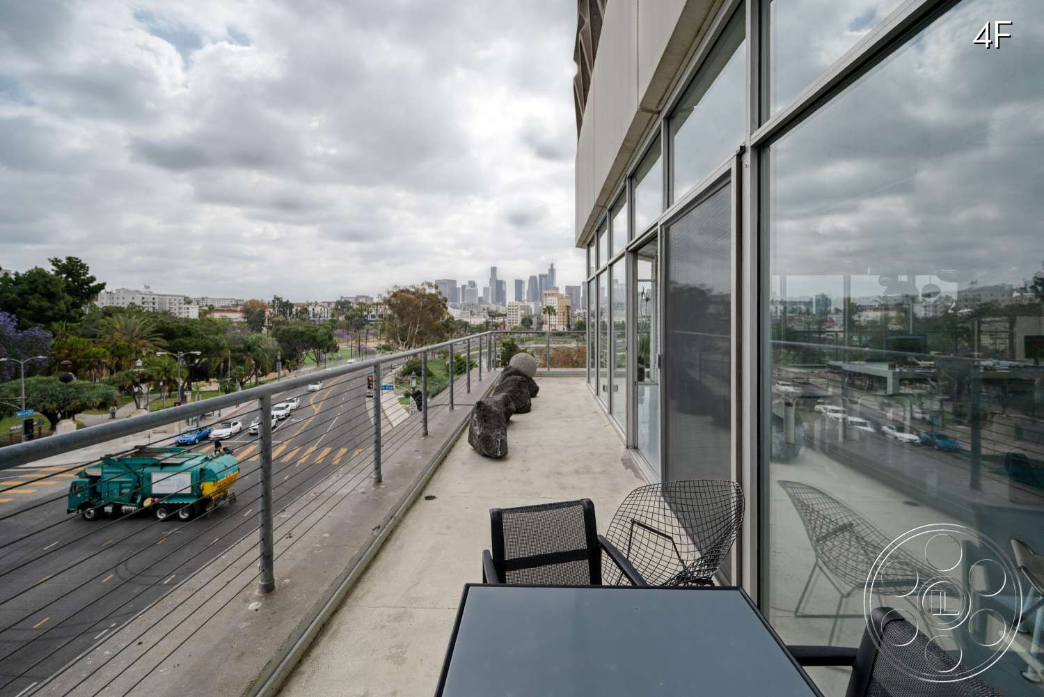 American Cement Building - Furniture, City, Handrail, Transportation, Vehicle, Truck, Balcony