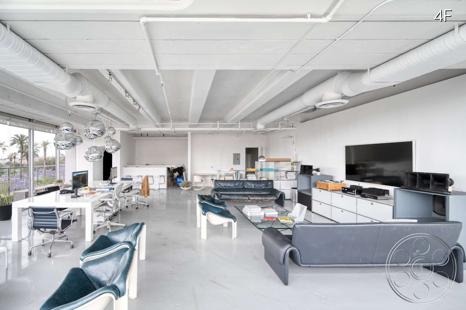 American Cement Building - Indoors, Furniture, Couch