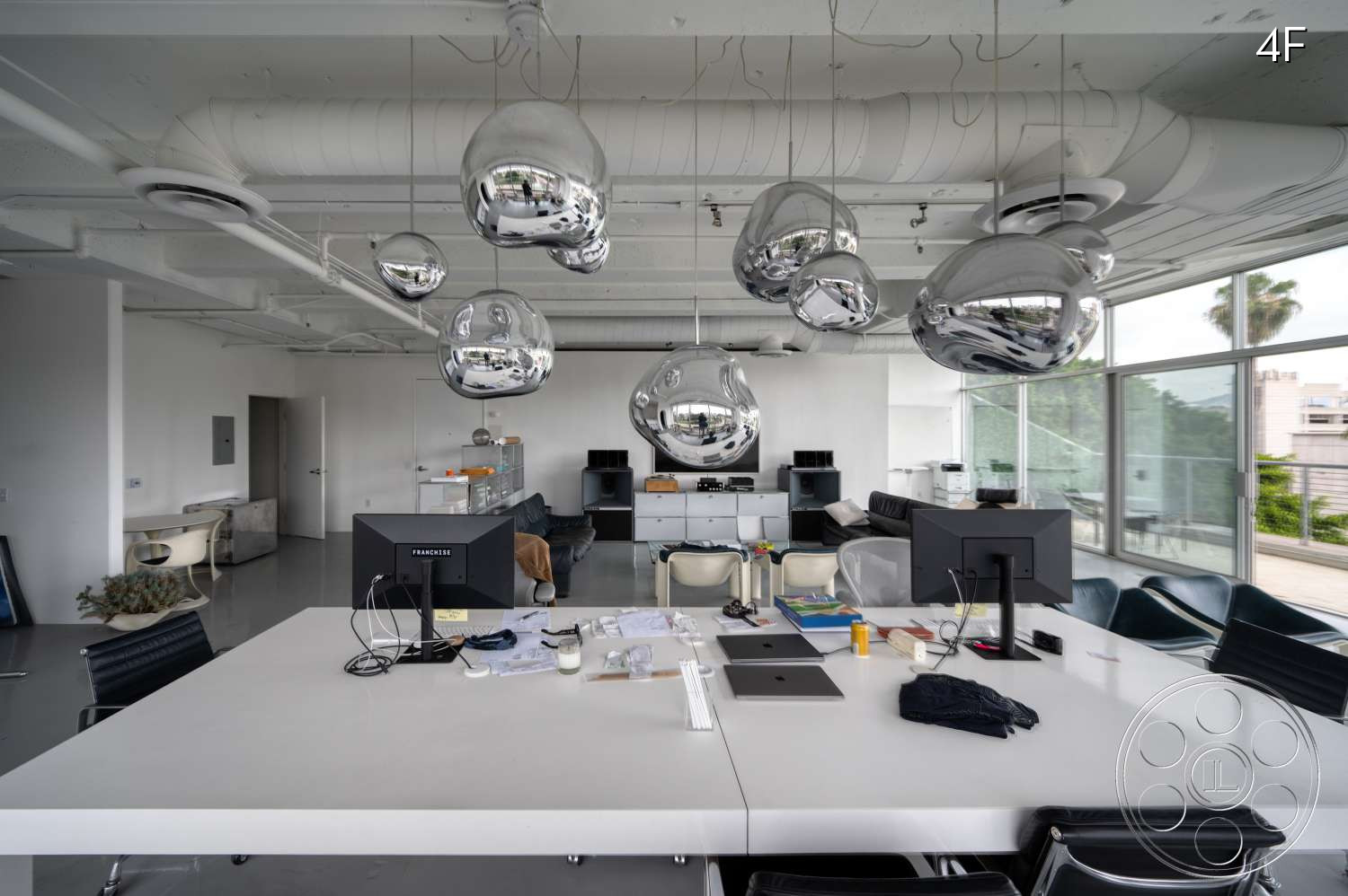 American Cement Building - Indoors, Furniture, Table, Lab, Monitor, Computer Hardware