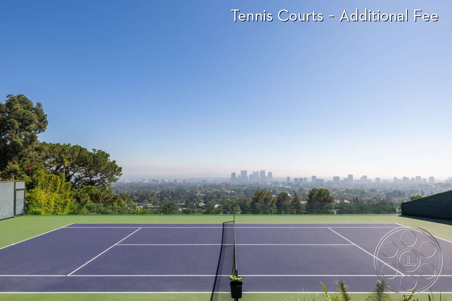 Goldstein House - tennis court, tennis court with view