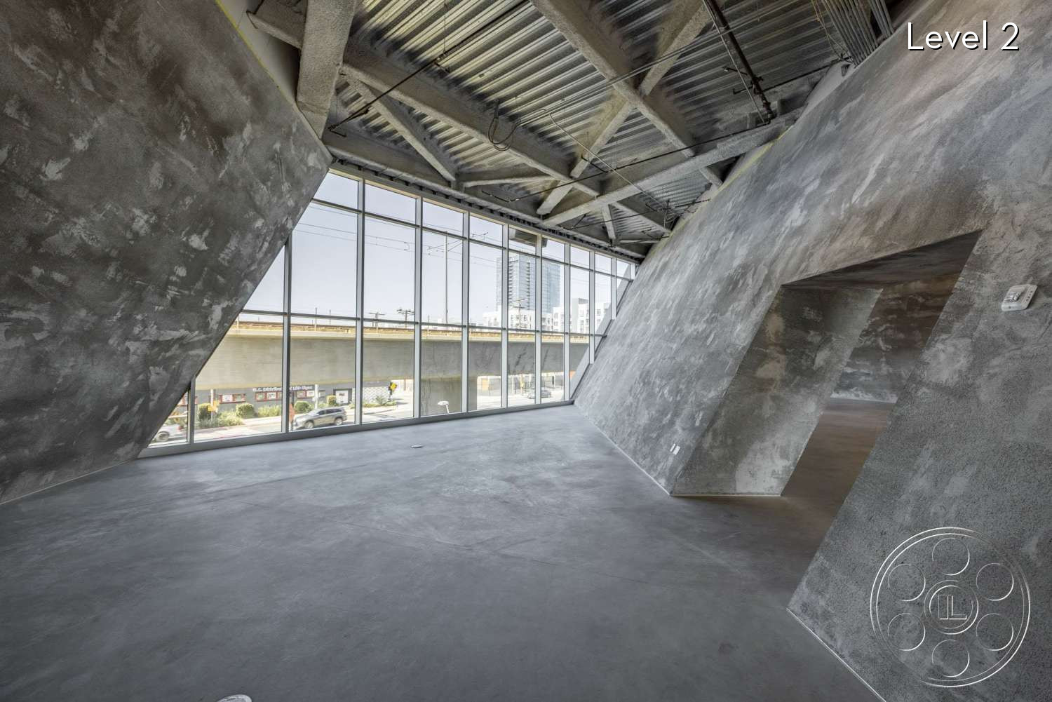 The Wrapper Building - architecture, lobby, windows, concrete