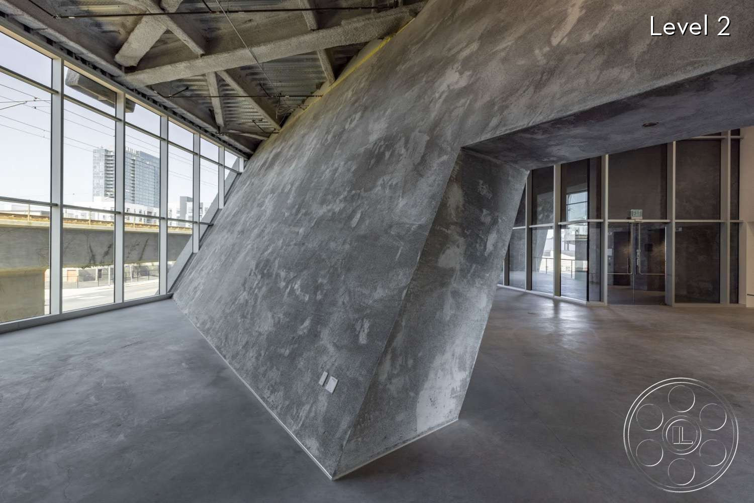 The Wrapper Building - lobby, concrete