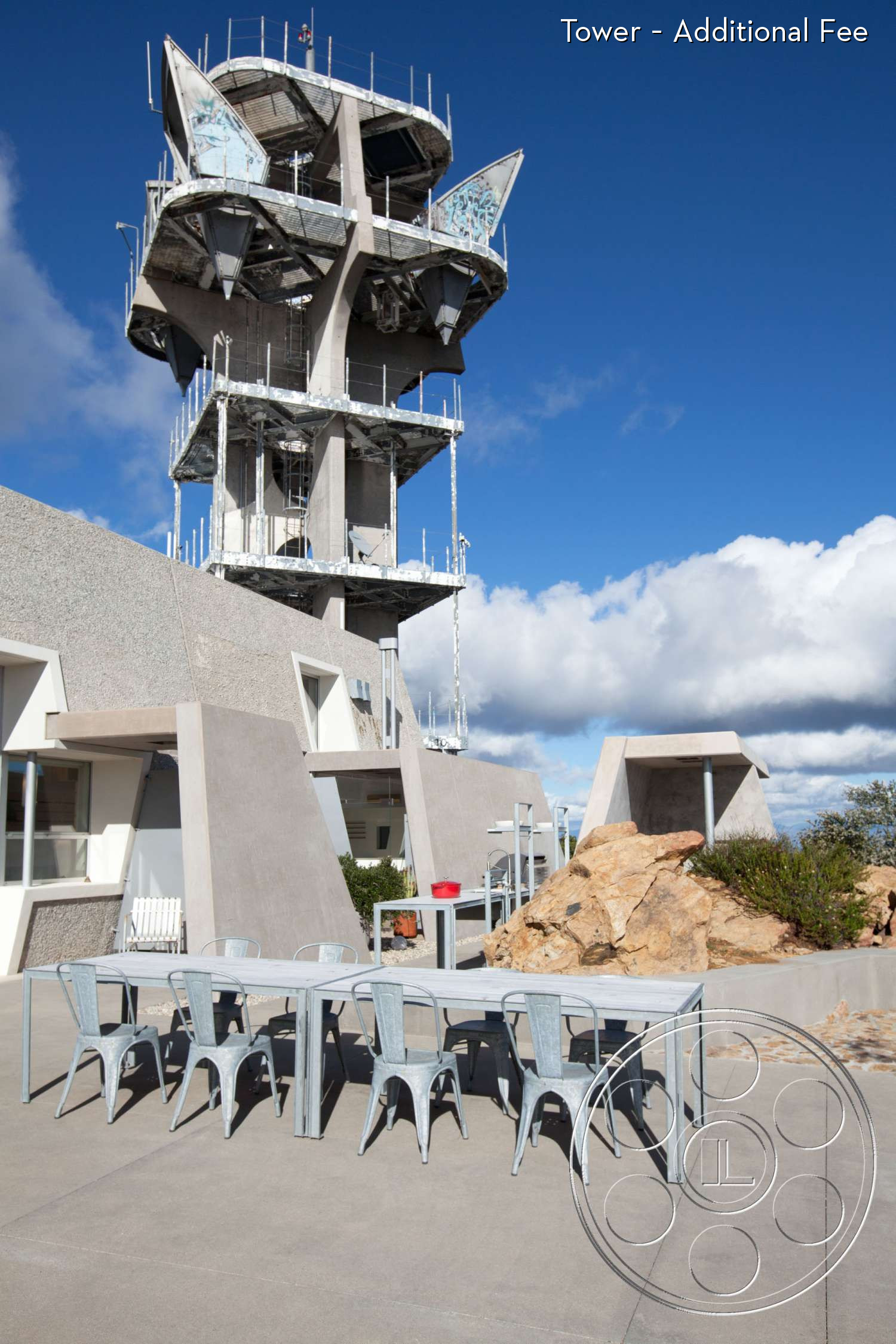 Topanga Tower - Plywood, Outdoors, Shelter, Flagstone, Walkway