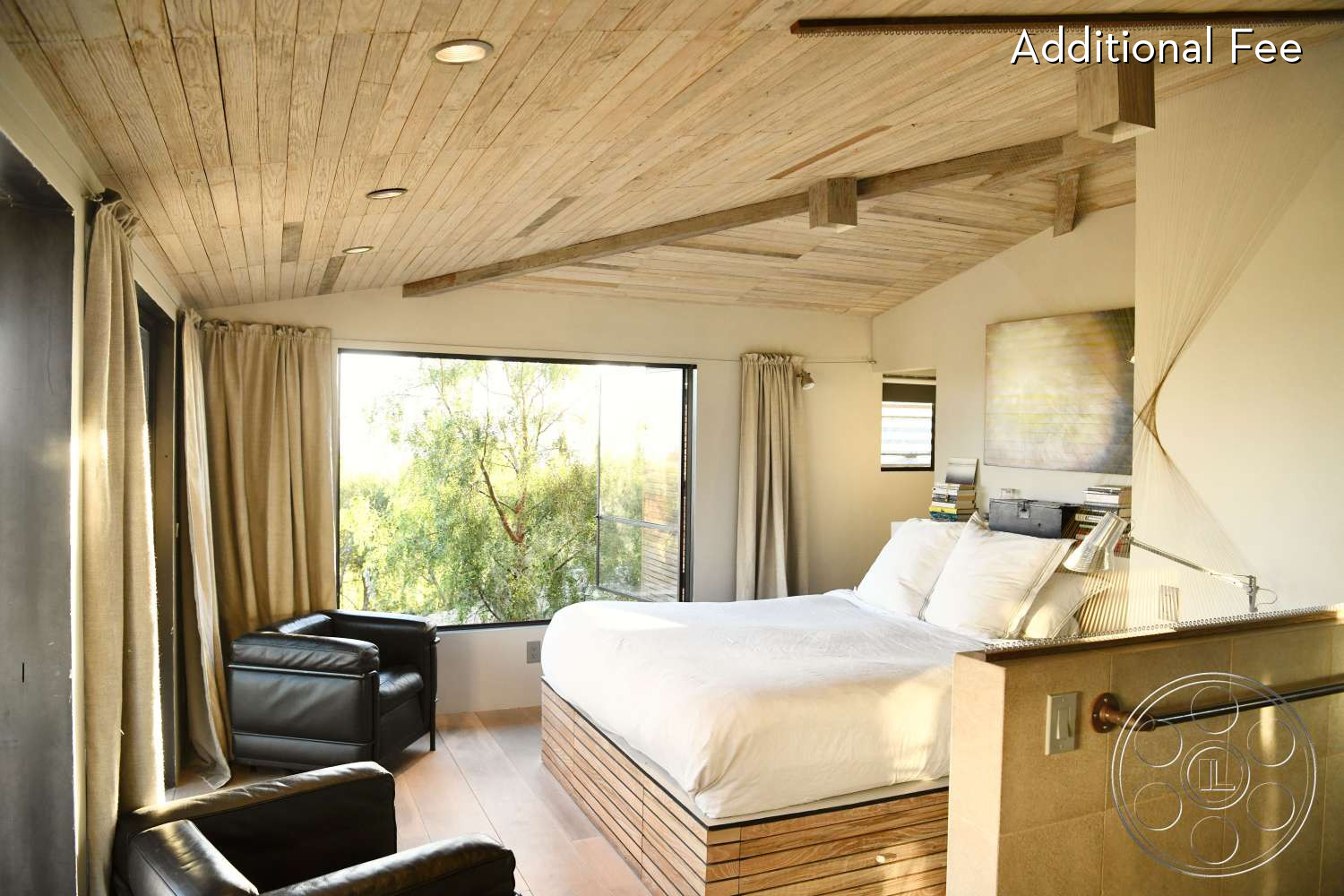 Zen Garden - Plywood, bed, bedroom, wood ceiling