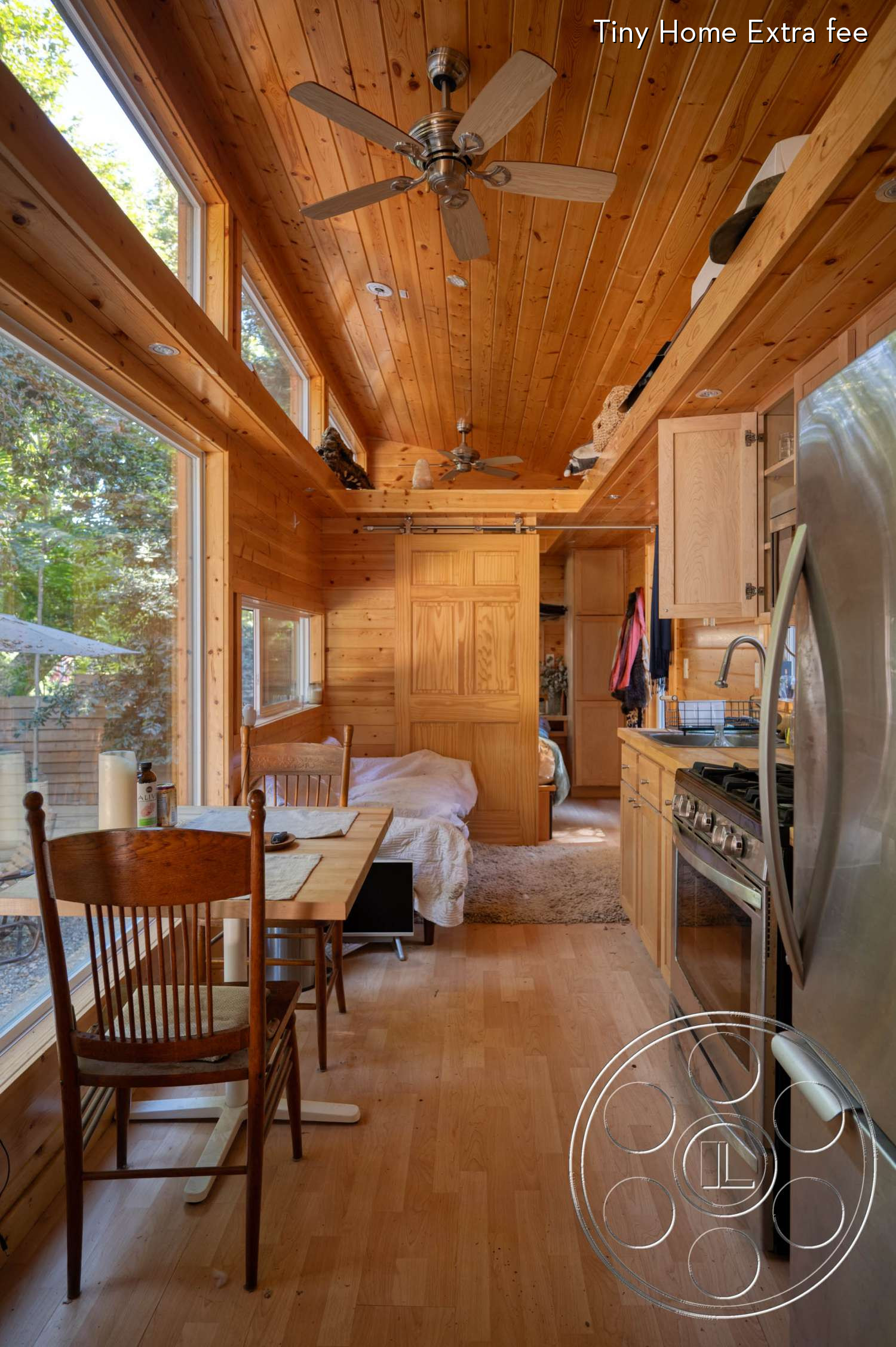 Topanga Log Cabin - Plywood, Hardwood, Ceiling Fan